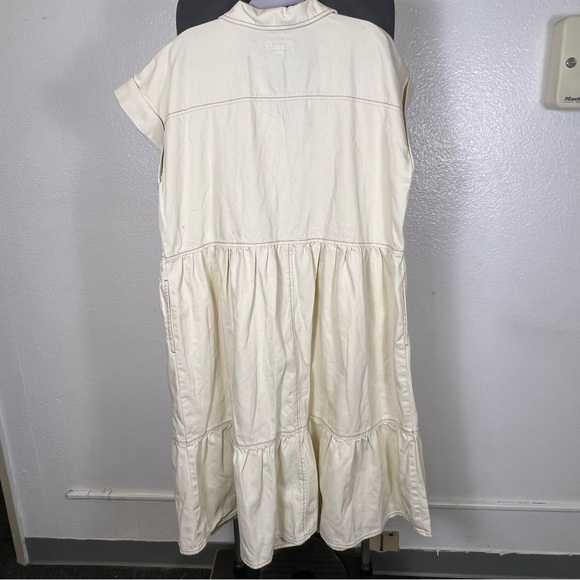 Ava & Viv Women’s Cream Plus Size Button-Down Dress Size 1X - Picture 7 of 11